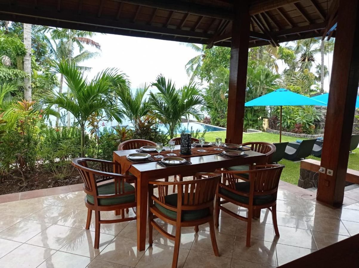 Absolute Beachfront, Paradise, 3Br Villa With Private Pool On 1200M2 Of Tropical Land Tulamben Exterior foto